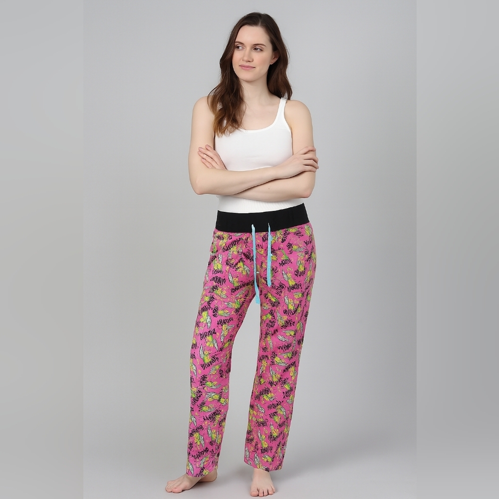 Disney Christmas Gift Barbiecore Pink Mighty Tinkerbell Pajama Pants (#386)